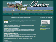 Tablet Screenshot of clewistonrecreation.com